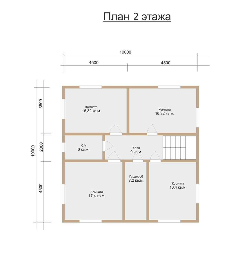 Проект каркасного дома 10х14 (ДФ-04) - описание с ценами, фото и  планировками